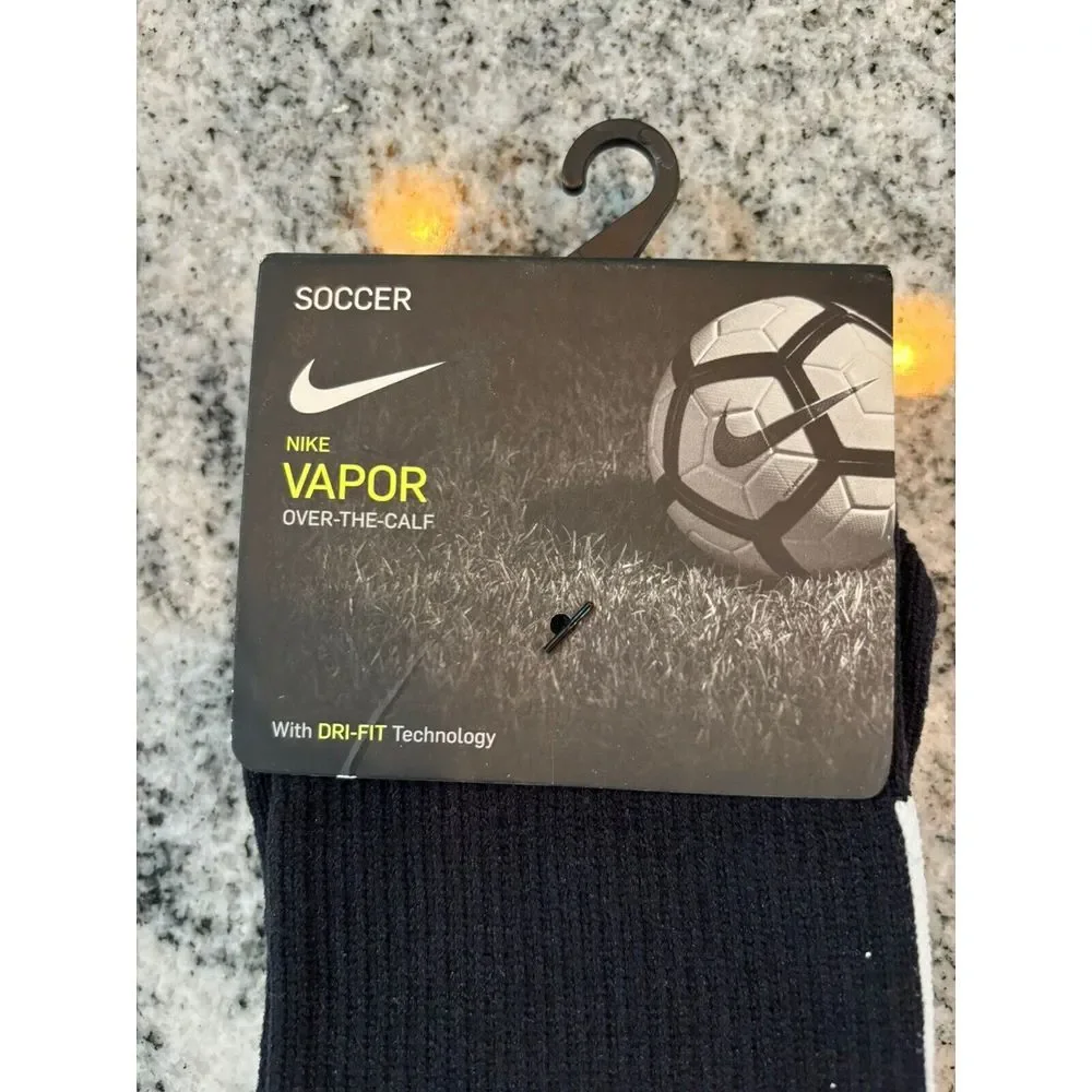 Nike‎ Vapor Dri-Fit Football Over the Calf Black Socks Women 4-6 Youth 3-5